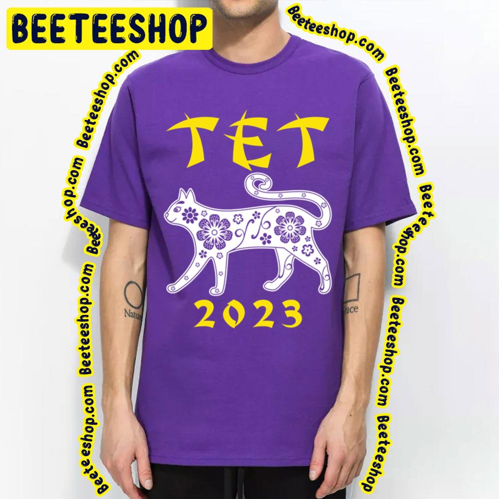 Tet 2023 Year Of The Cat Vietnamese Lunar New Year Trending Unisex T-Shirt Tet 2023 Year Of The Cat Vietnamese Lunar New Year Trending Unisex T-Shirt