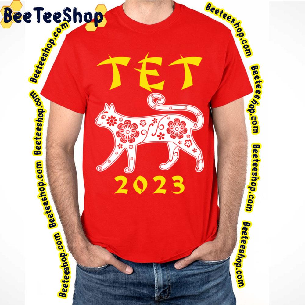 Tet 2023 Year Of The Cat Vietnamese Lunar New Year Trending Unisex T-Shirt Tet 2023 Year Of The Cat Vietnamese Lunar New Year Trending Unisex T-Shirt