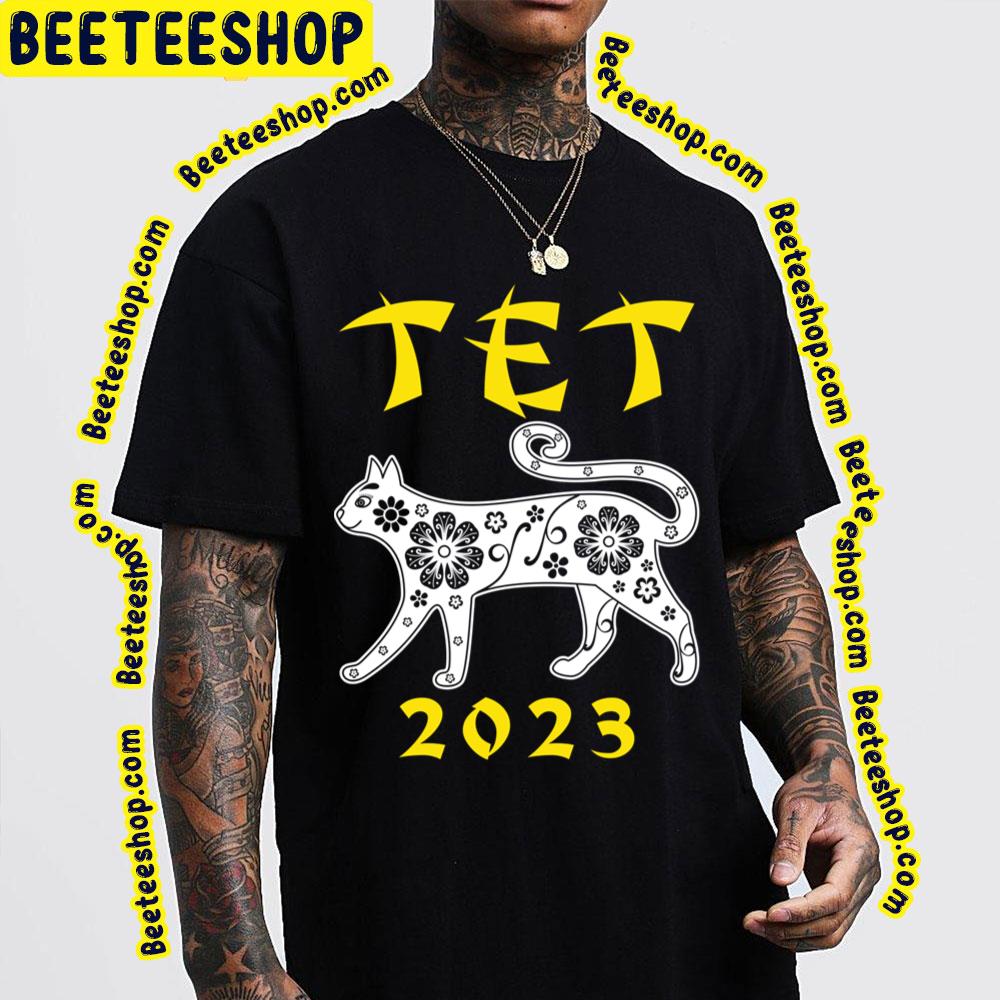 Tet 2023 Year Of The Cat Vietnamese Lunar New Year Trending Unisex T-Shirt Tet 2023 Year Of The Cat Vietnamese Lunar New Year Trending Unisex T-Shirt