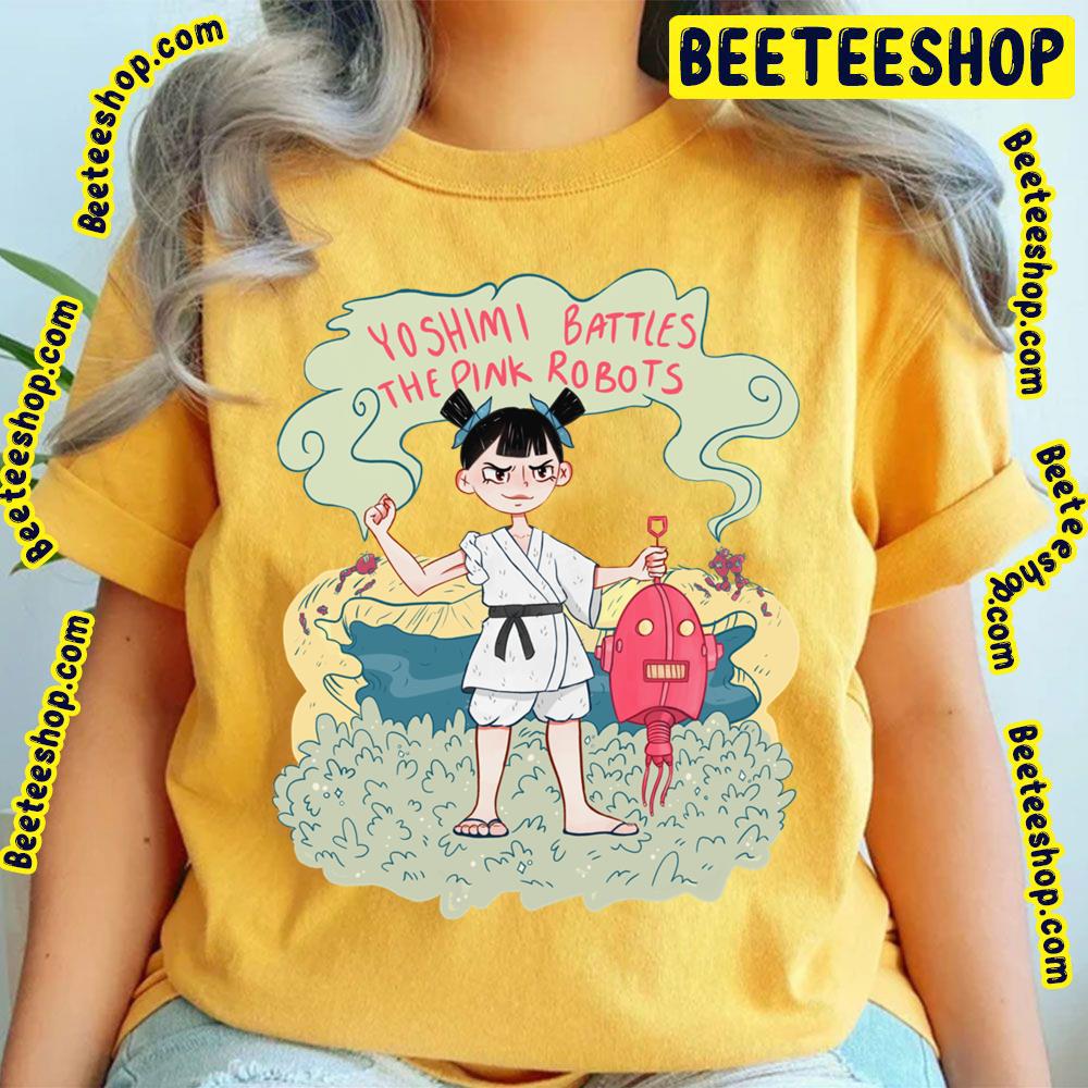 The Flaming Lips 'Yoshimi Battles The Pink Robots' Art Trending Unisex T-Shirt The Flaming Lips 'Yoshimi Battles The Pink Robots' Art Trending Unisex T-Shirt