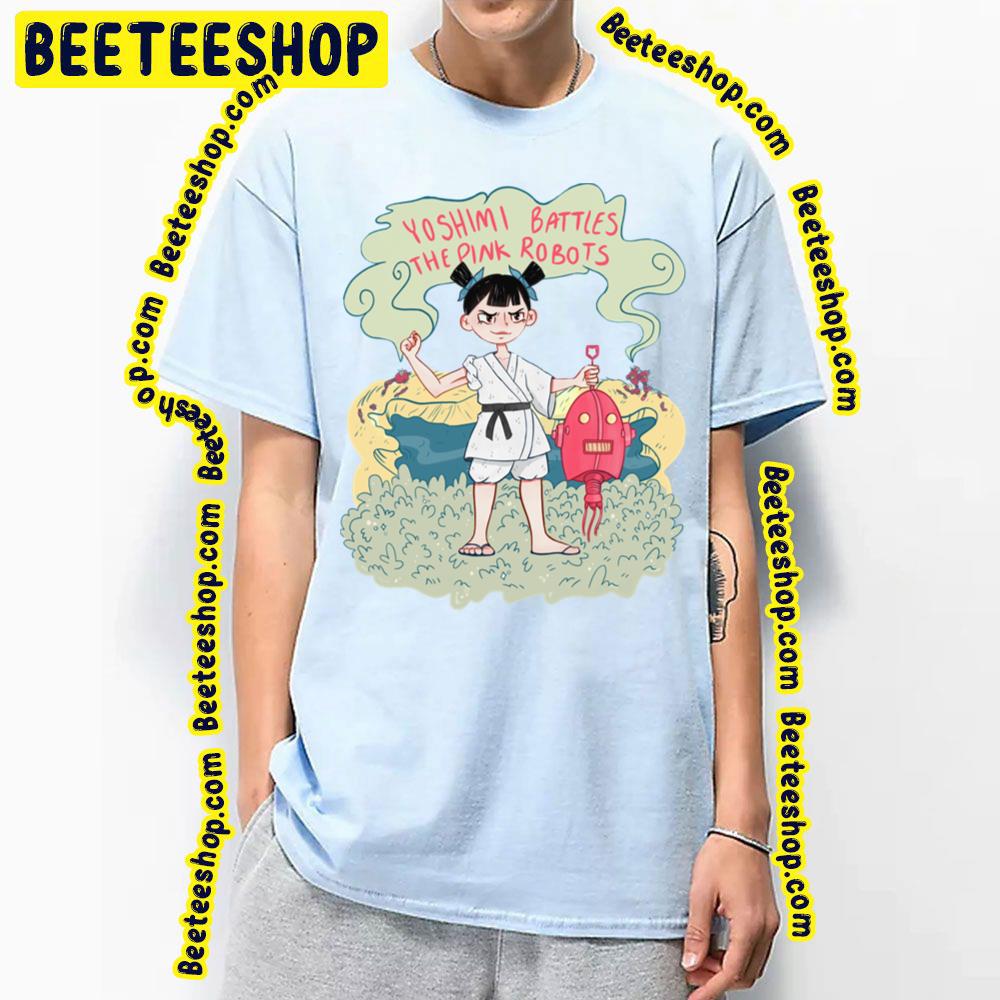 The Flaming Lips 'Yoshimi Battles The Pink Robots' Art Trending Unisex T-Shirt The Flaming Lips 'Yoshimi Battles The Pink Robots' Art Trending Unisex T-Shirt