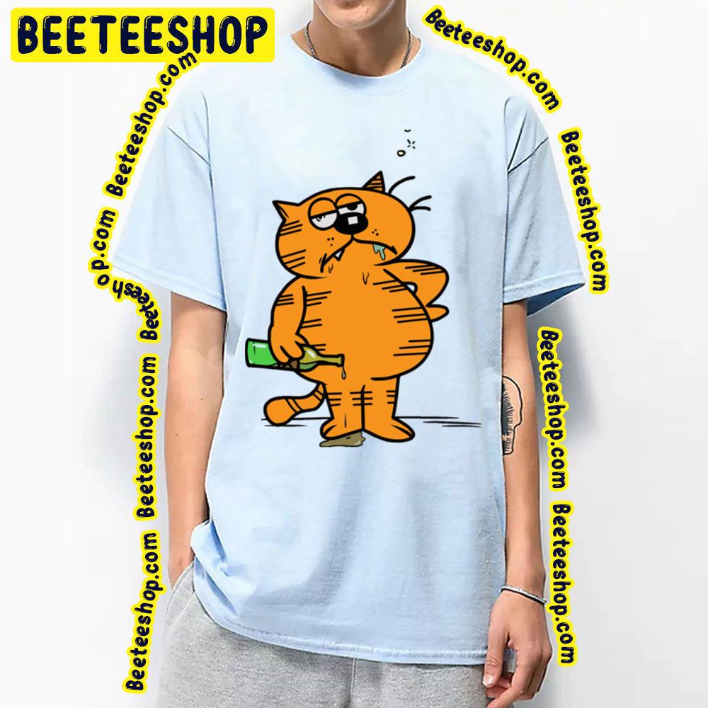 The Other Fat Cat Heathcliff Drunk Trending Unisex T-Shirt The Other Fat Cat Heathcliff Drunk Trending Unisex T-Shirt