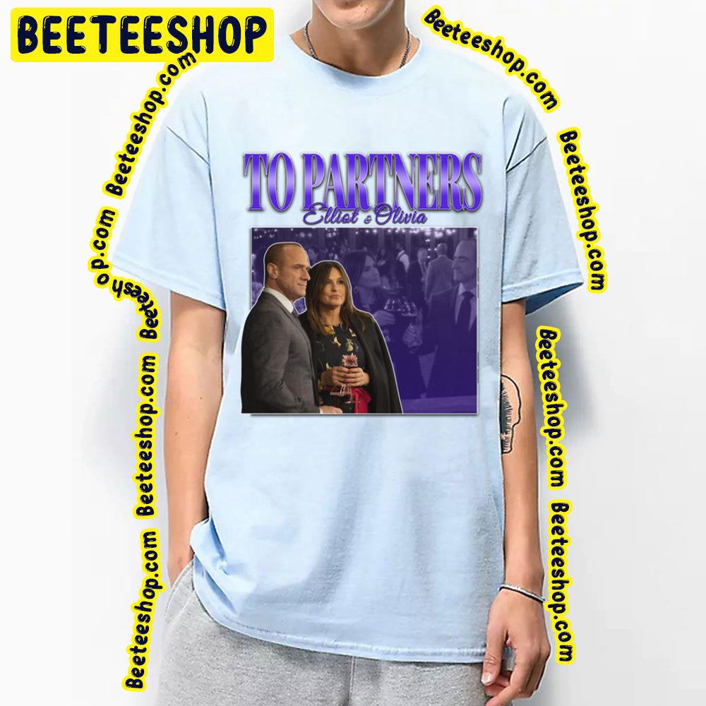 To Partners EO Bensler Olivia Benson Elliot Stabler 90s Inspired Vintage Homage Trending Unisex T-Shirt To Partners EO Bensler Olivia Benson Elliot Stabler 90s Inspired Vintage Homage Trending Unisex T-Shirt