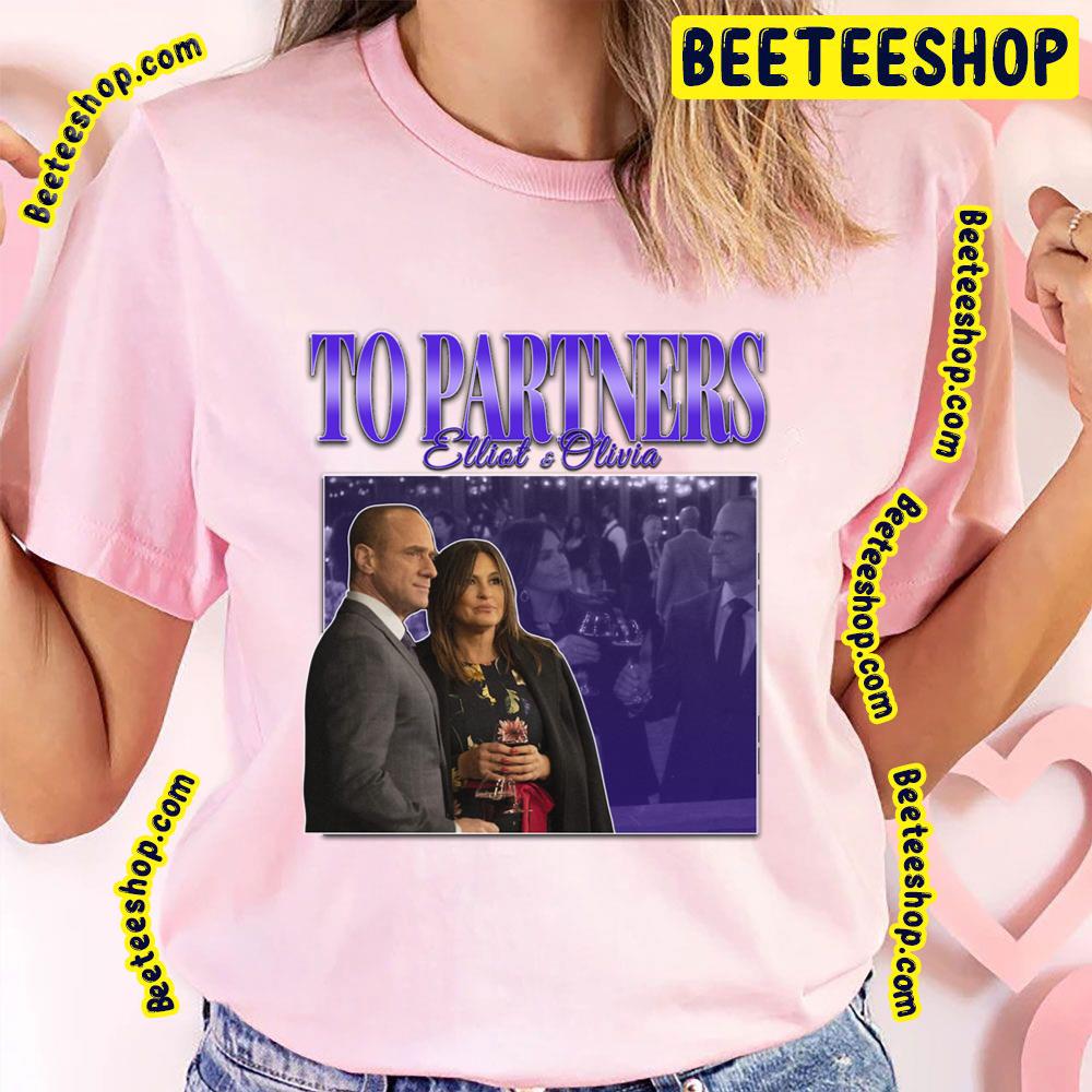 To Partners EO Bensler Olivia Benson Elliot Stabler 90s Inspired Vintage Homage Trending Unisex T-Shirt To Partners EO Bensler Olivia Benson Elliot Stabler 90s Inspired Vintage Homage Trending Unisex T-Shirt