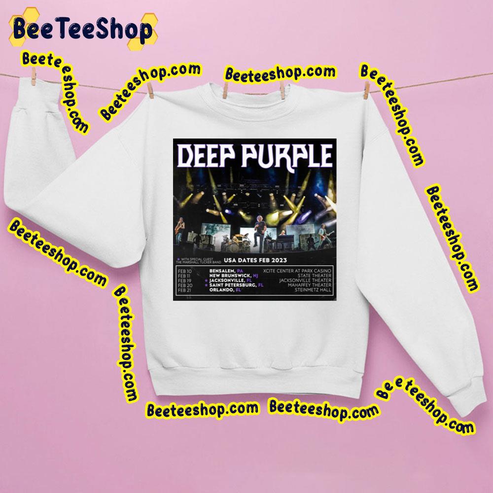 Usa Dates Feb 2023 Deep Purple Trending Unisex Sweatshirt Usa Dates Feb 2023 Deep Purple Trending Unisex Sweatshirt