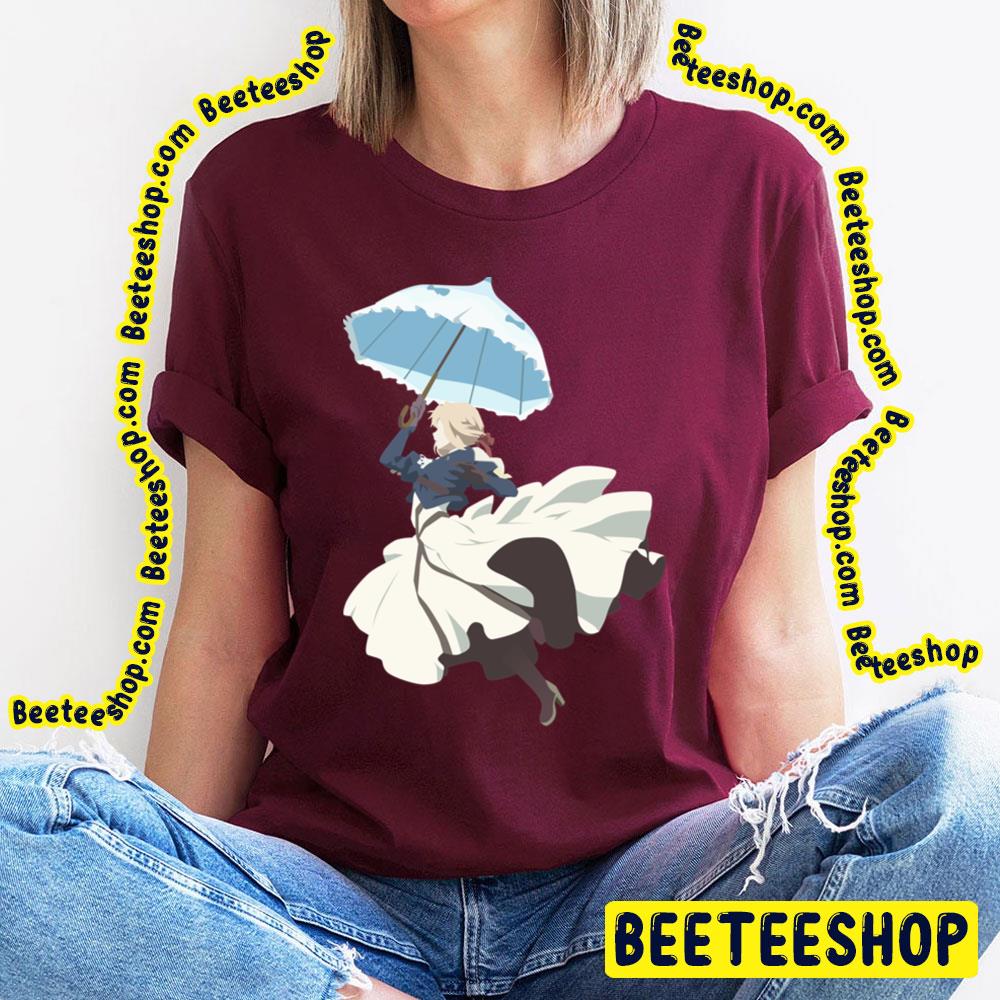 Violet Evergarden Parasol Minimalist Art Trending Unisex T-Shirt Violet Evergarden Parasol Minimalist Art Trending Unisex T-Shirt