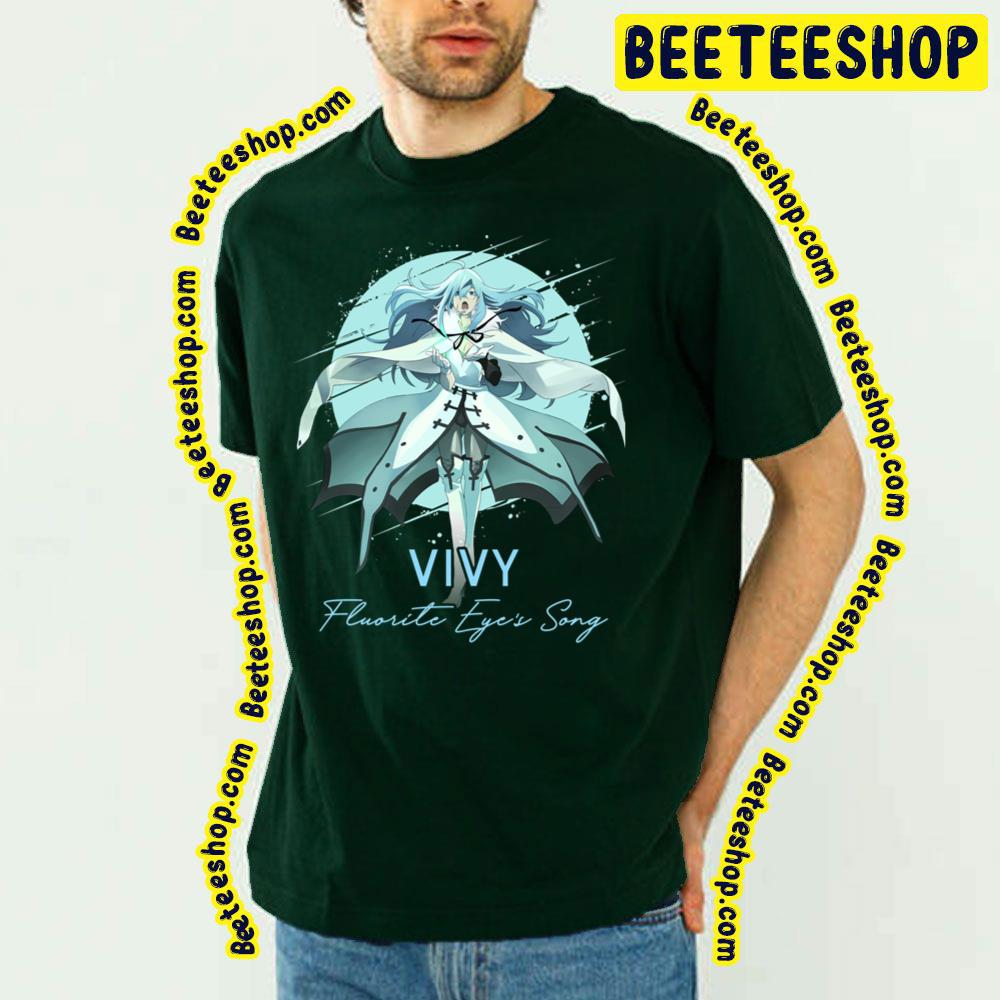 Vivy Fluorite Eye's Song Blue Circle Art Trending Unisex T-Shirt Vivy Fluorite Eye's Song Blue Circle Art Trending Unisex T-Shirt