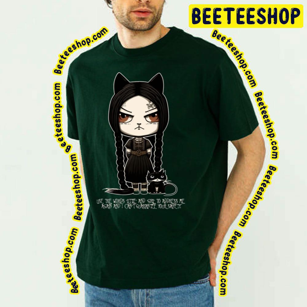 Wednesday Addams Little Cat Girl Trending Unisex T-Shirt Wednesday Addams Little Cat Girl Trending Unisex T-Shirt