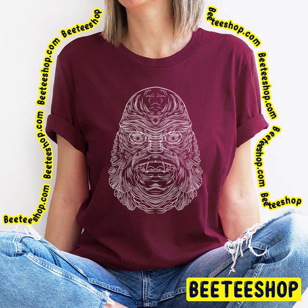White Line Art Blargh Lagoon Trending Unisex T-Shirt White Line Art Blargh Lagoon Trending Unisex T-Shirt