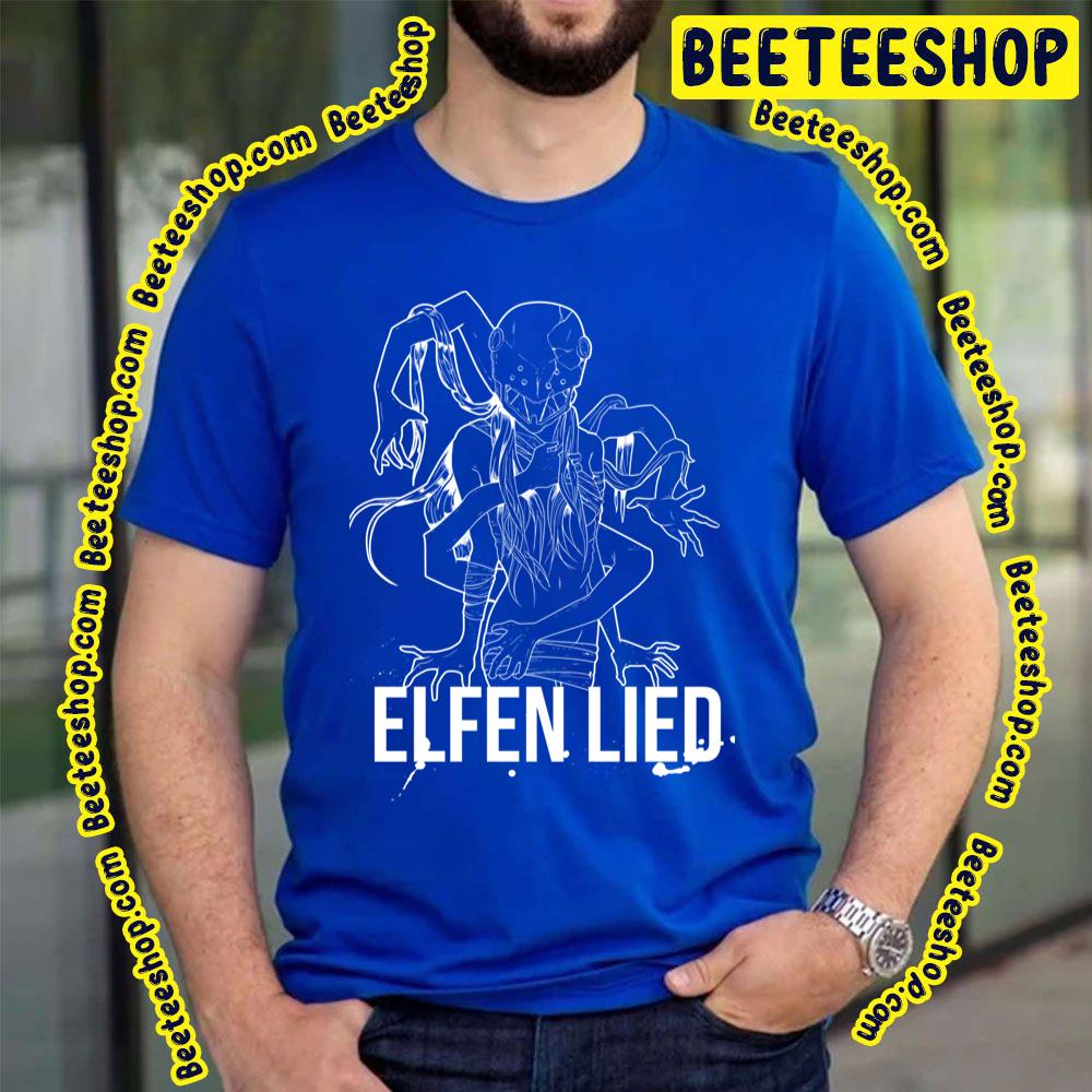 White Line Art Elfen Lied Trending Unisex T-Shirt White Line Art Elfen Lied Trending Unisex T-Shirt