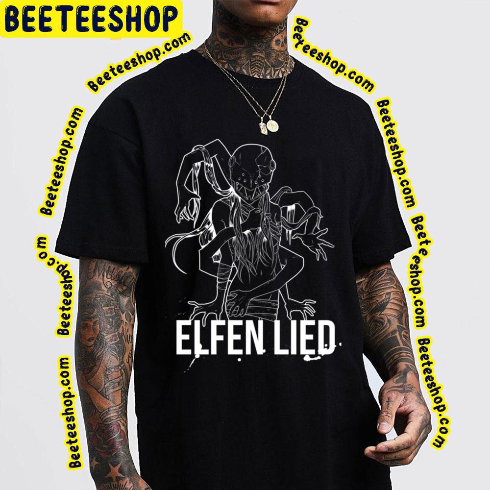 White Line Art Elfen Lied Trending Unisex T-Shirt White Line Art Elfen Lied Trending Unisex T-Shirt