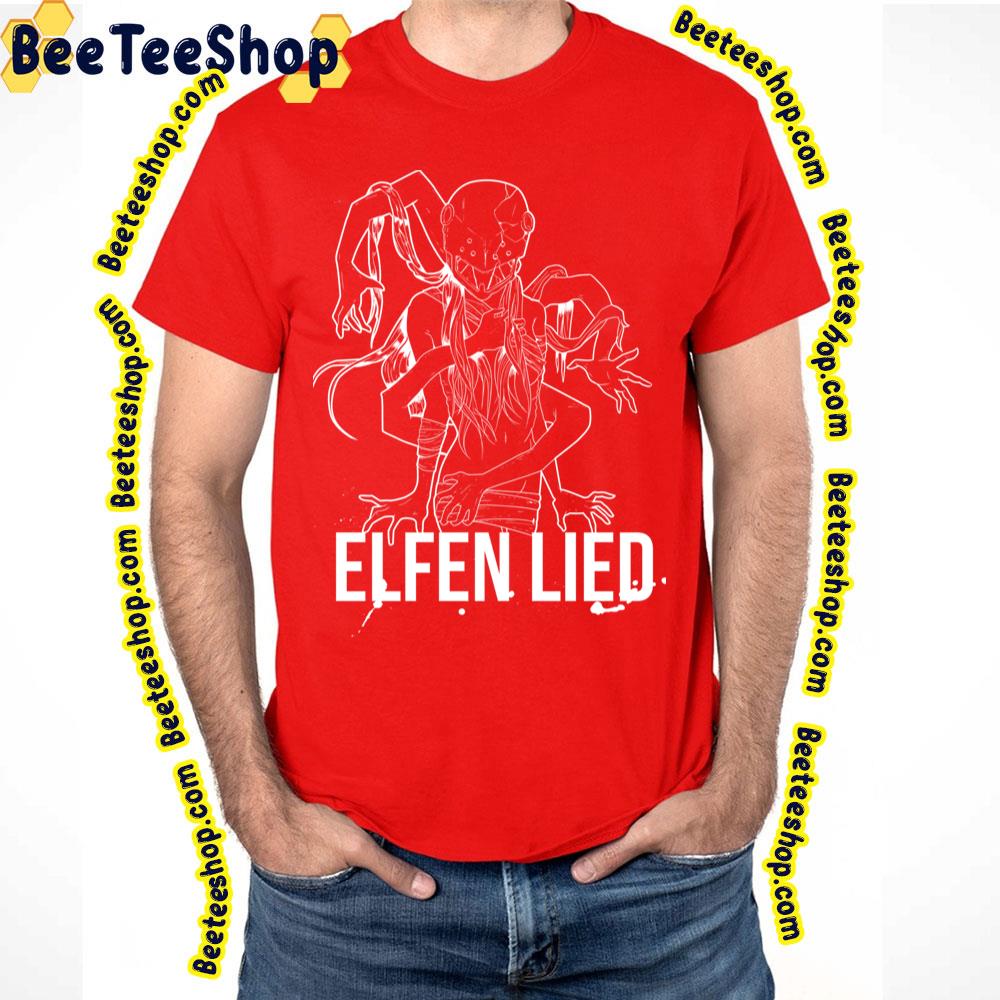 White Line Art Elfen Lied Trending Unisex T-Shirt White Line Art Elfen Lied Trending Unisex T-Shirt