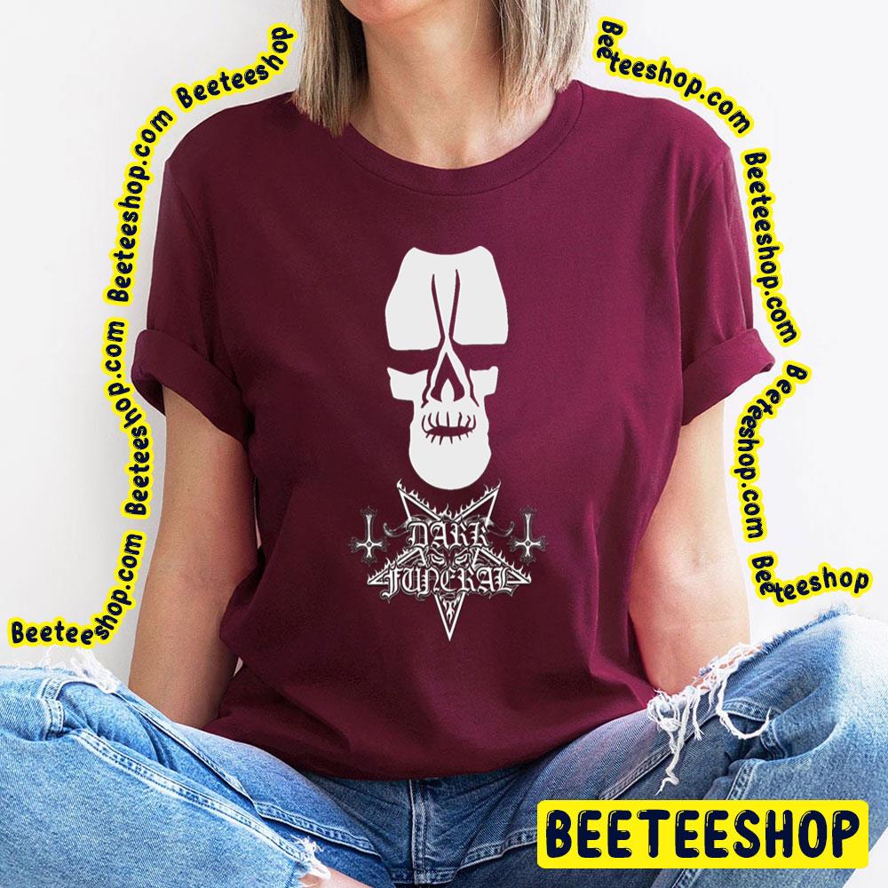 White Skull Dark Funeral Trending Unisex T-Shirt White Skull Dark Funeral Trending Unisex T-Shirt