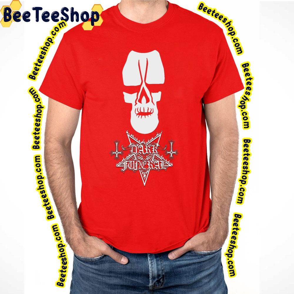 White Skull Dark Funeral Trending Unisex T-Shirt White Skull Dark Funeral Trending Unisex T-Shirt