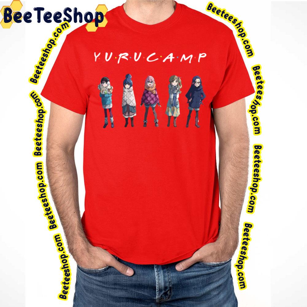 Yuru Camp Friends Font Trending Unisex T-Shirt Yuru Camp Friends Font Trending Unisex T-Shirt