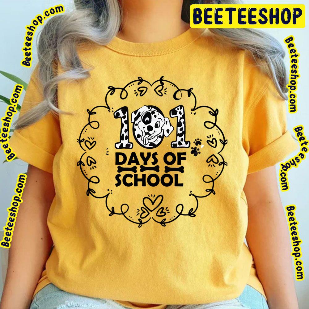 101 Days Of School Funny Dalmatian Dog Trending Unisex T-Shirt 101 Days Of School Funny Dalmatian Dog Trending Unisex T-Shirt