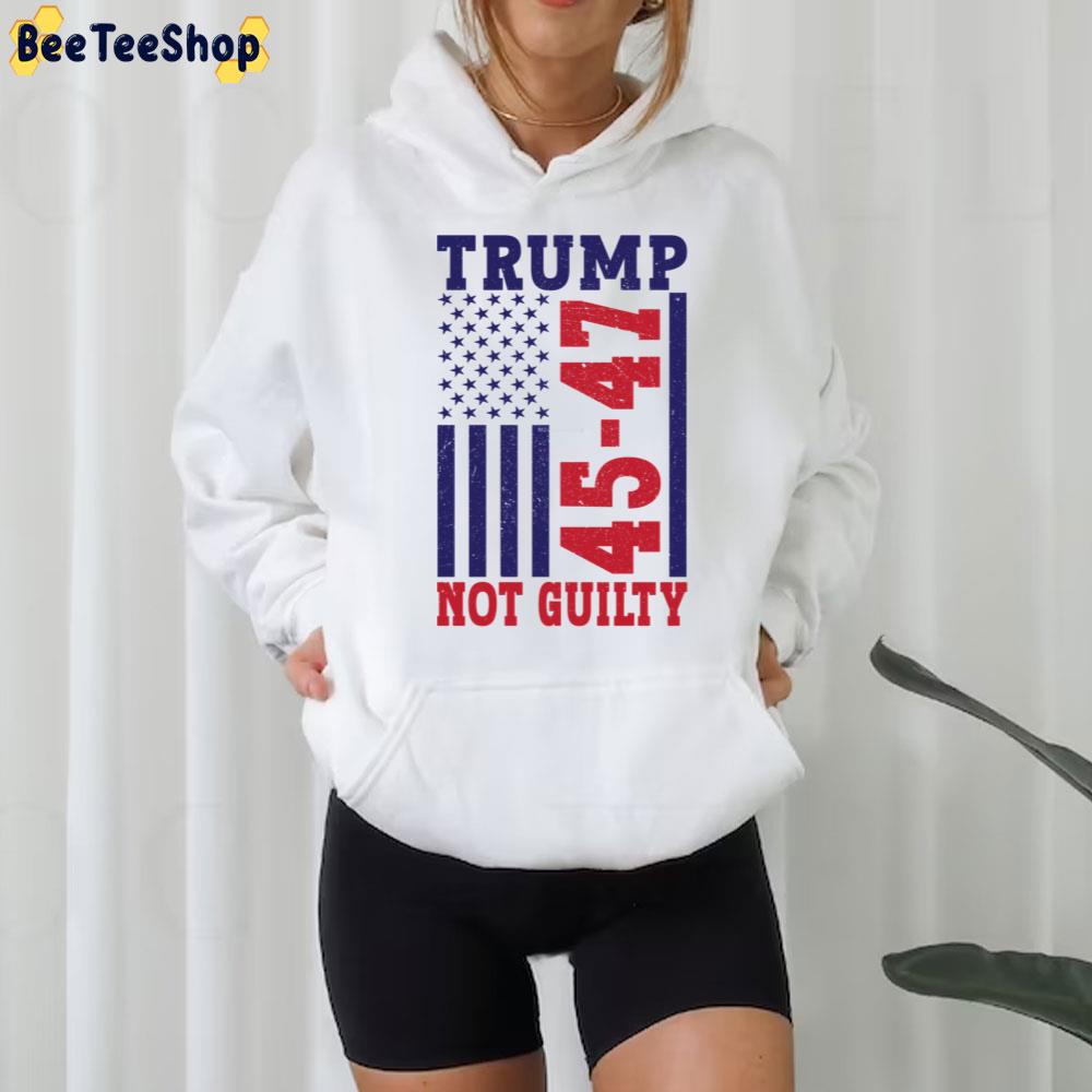 45-47 Trump Not Guilty Trending Unisex T-Shirt 45-47 Trump Not Guilty Trending Unisex T-Shirt