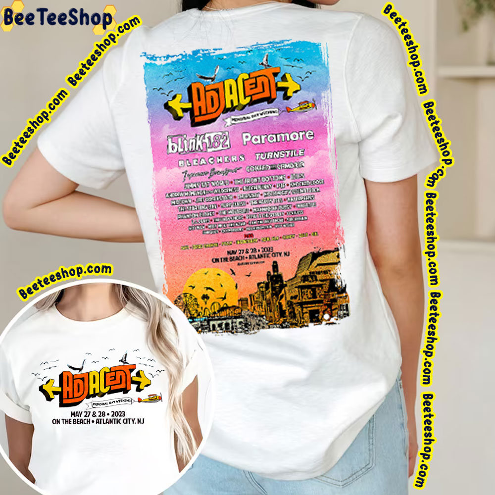 Adjacent Music Festival 2023 Double Side Double Side Trending Unisex Shirt Adjacent Music Festival 2023 Double Side Double Side Trending Unisex Shirt