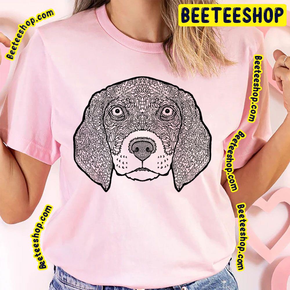 Beagle Detailed Dogs Illustration Trending Unisex T-Shirt Beagle Detailed Dogs Illustration Trending Unisex T-Shirt