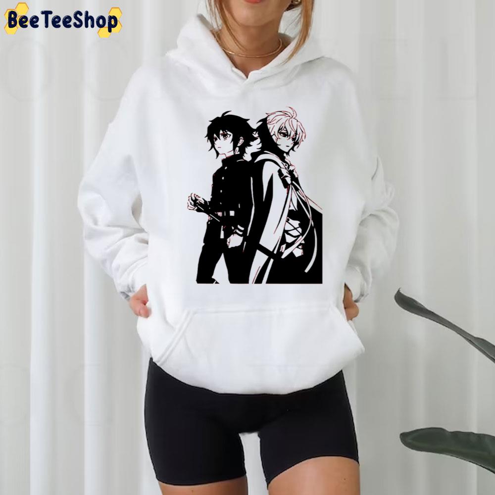 Black Art Yuu And Mika Owari No Seraph Trending Unisex T-Shirt Black Art Yuu And Mika Owari No Seraph Trending Unisex T-Shirt
