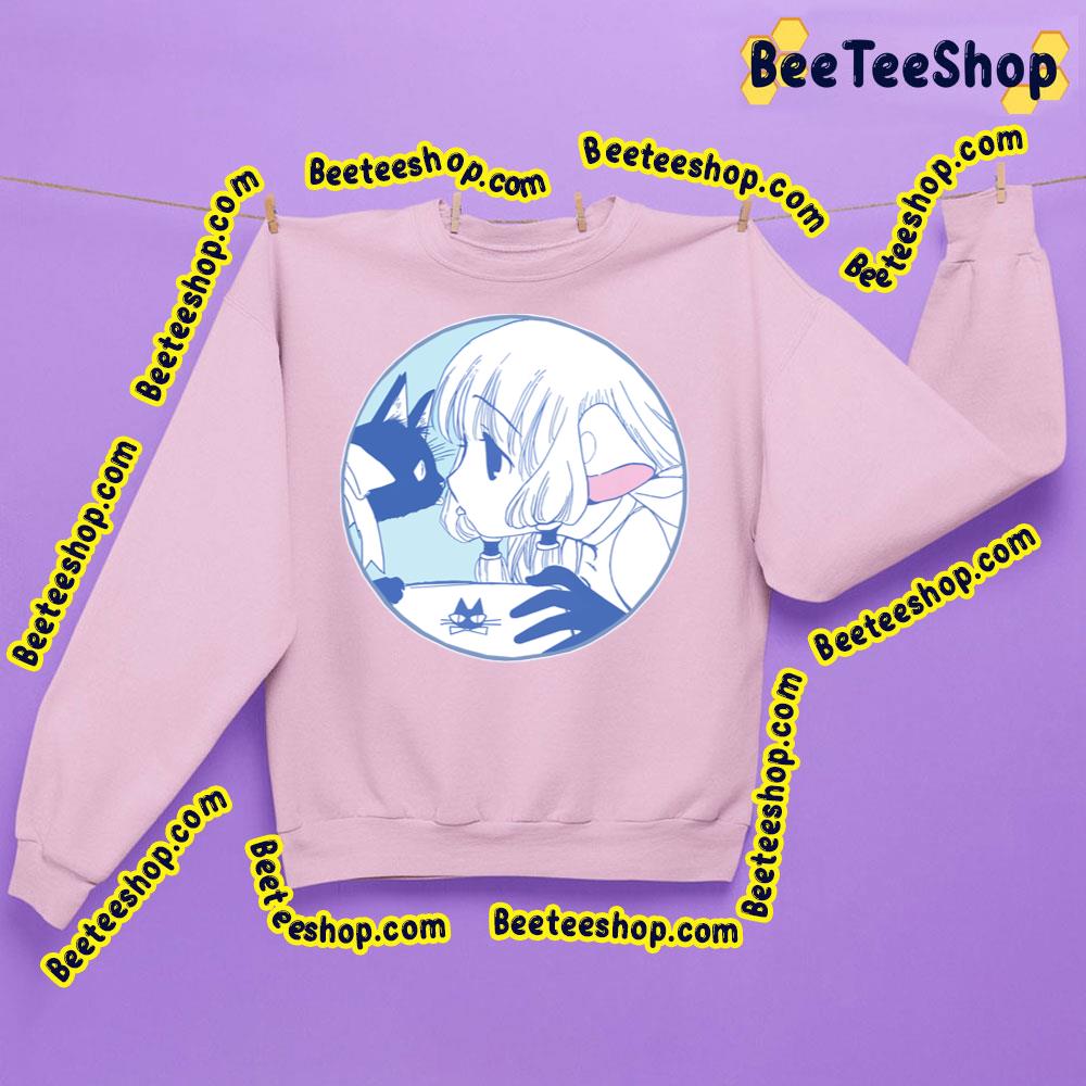 Black Cat And Chii Chobits Trending Unisex Sweatshirt Black Cat And Chii Chobits Trending Unisex Sweatshirt