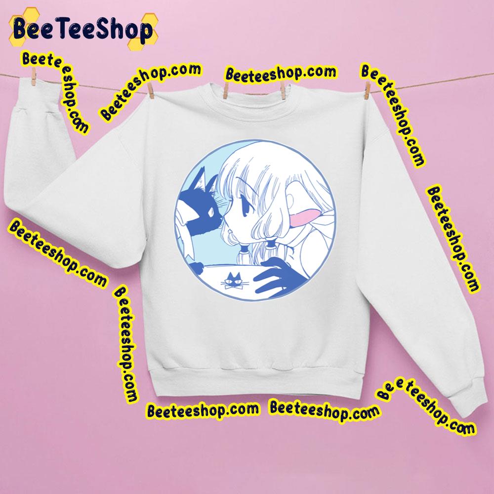 Black Cat And Chii Chobits Trending Unisex Sweatshirt Black Cat And Chii Chobits Trending Unisex Sweatshirt