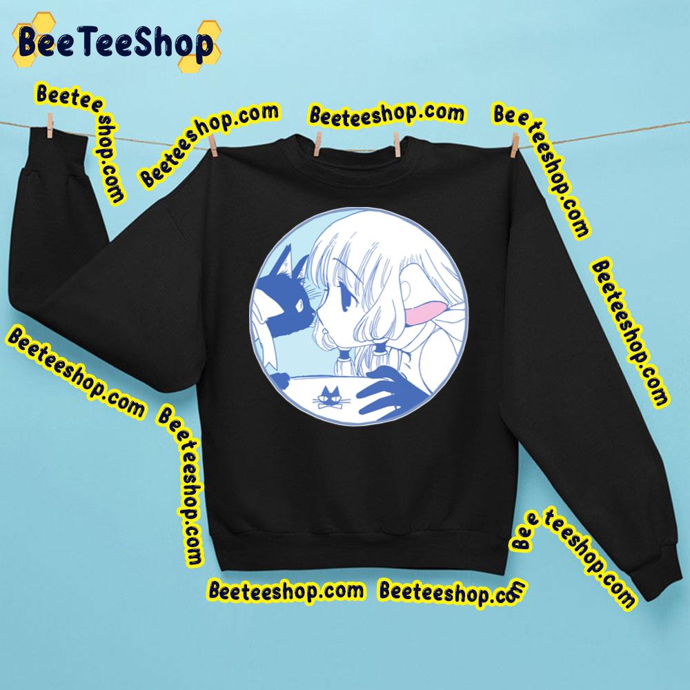 Black Cat And Chii Chobits Trending Unisex Sweatshirt Black Cat And Chii Chobits Trending Unisex Sweatshirt