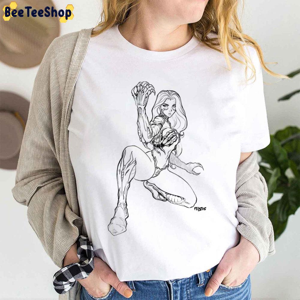 Black Line Witchblade Trending Unisex T-Shirt Black Line Witchblade Trending Unisex T-Shirt