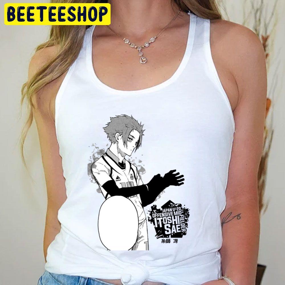 Black White Itoshi Sae Blue Lock Trending Unisex T-Shirt Black White Itoshi Sae Blue Lock Trending Unisex T-Shirt
