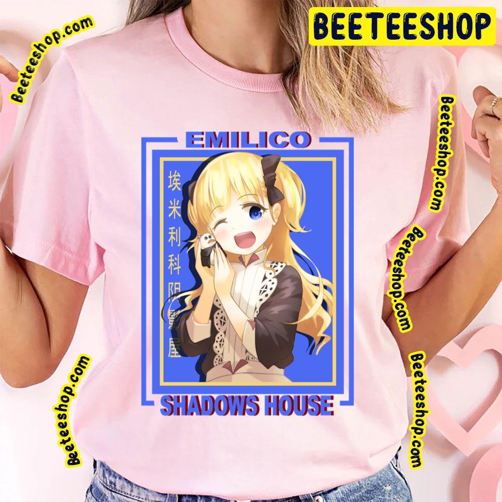 Blue Retro Emilico Shadows House Trending Unisex T-Shirt Blue Retro Emilico Shadows House Trending Unisex T-Shirt
