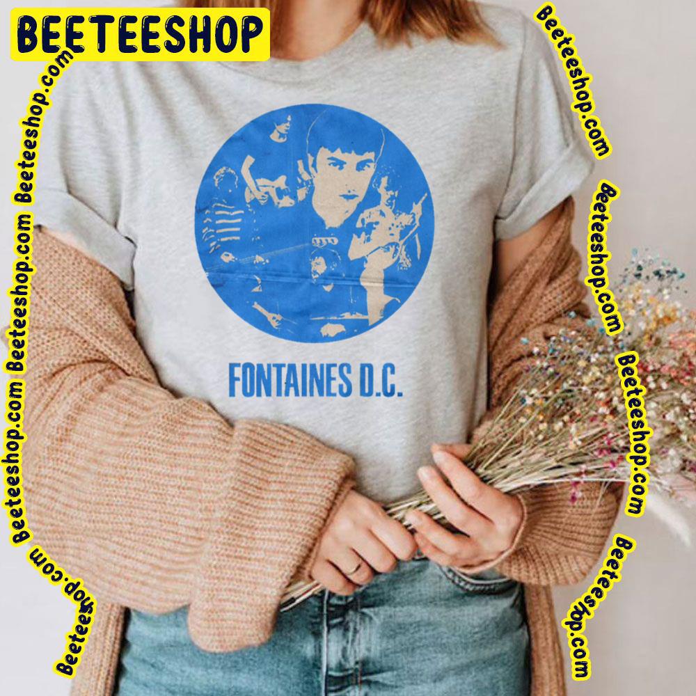 Blue Retro Fontaines Dc Trending Unisex T-Shirt Blue Retro Fontaines Dc Trending Unisex T-Shirt