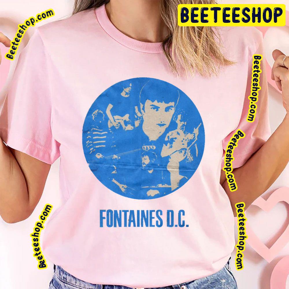 Blue Retro Fontaines Dc Trending Unisex T-Shirt Blue Retro Fontaines Dc Trending Unisex T-Shirt