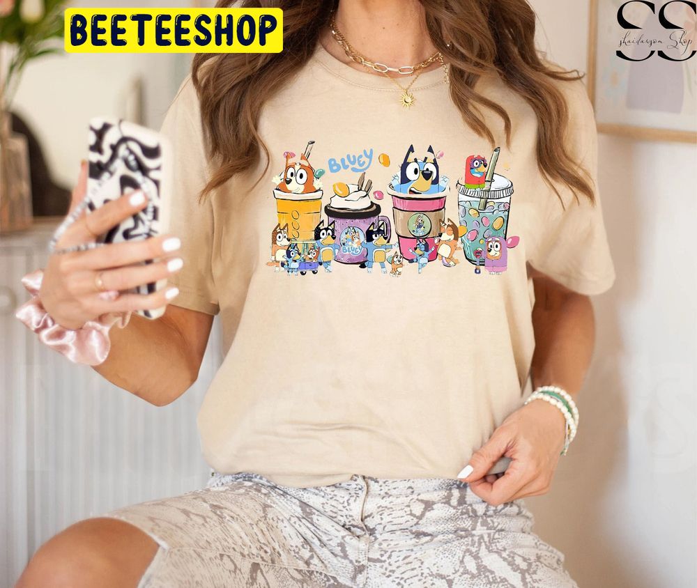 Bluey Coffee Bluey Family Trending Unisex T-Shirt Bluey Coffee Bluey Family Trending Unisex T-Shirt