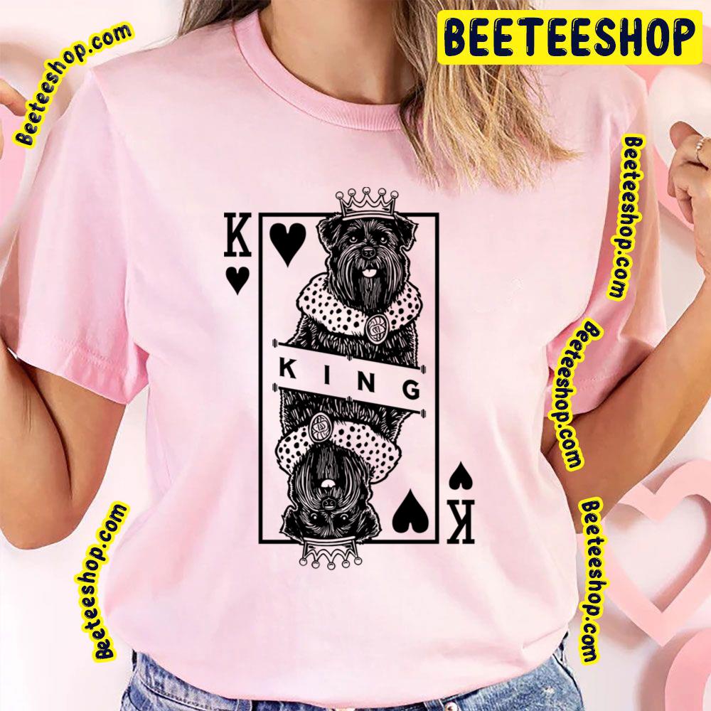 Bouvier Des Flandres King Of Hearts Trending Unisex T-Shirt Bouvier Des Flandres King Of Hearts Trending Unisex T-Shirt