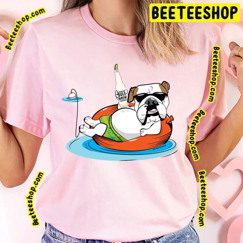 Bulldog In Innertube Trending Unisex T-Shirt Bulldog In Innertube Trending Unisex T-Shirt