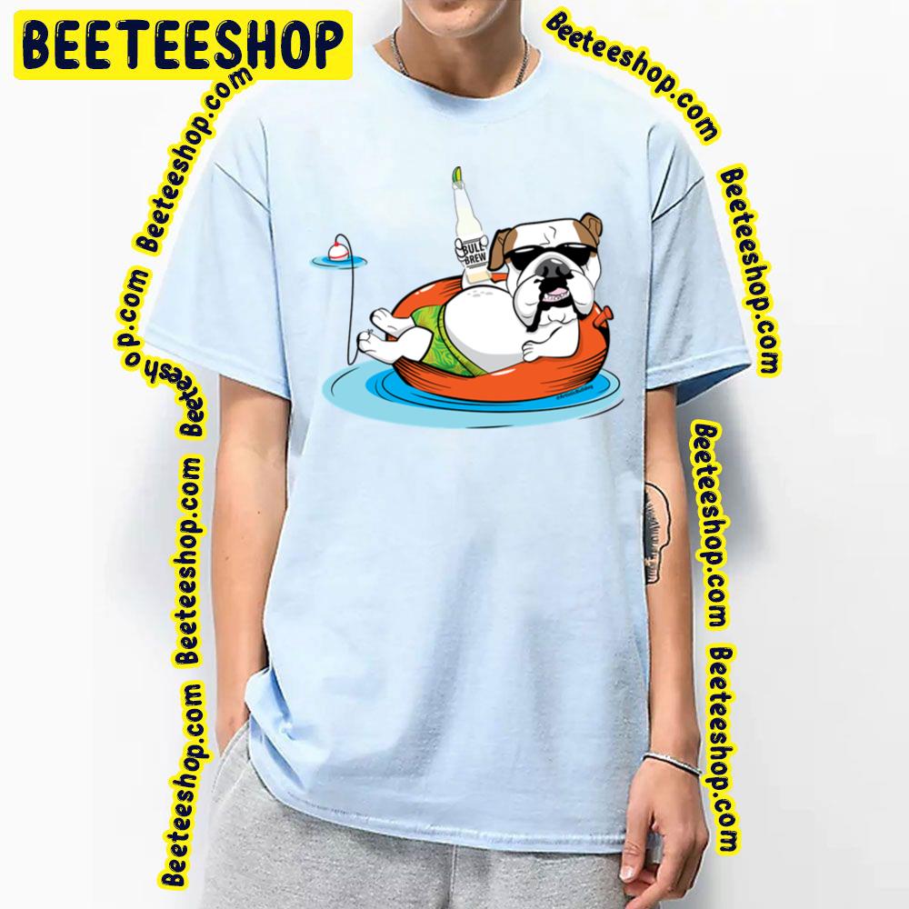 Bulldog In Innertube Trending Unisex T-Shirt Bulldog In Innertube Trending Unisex T-Shirt