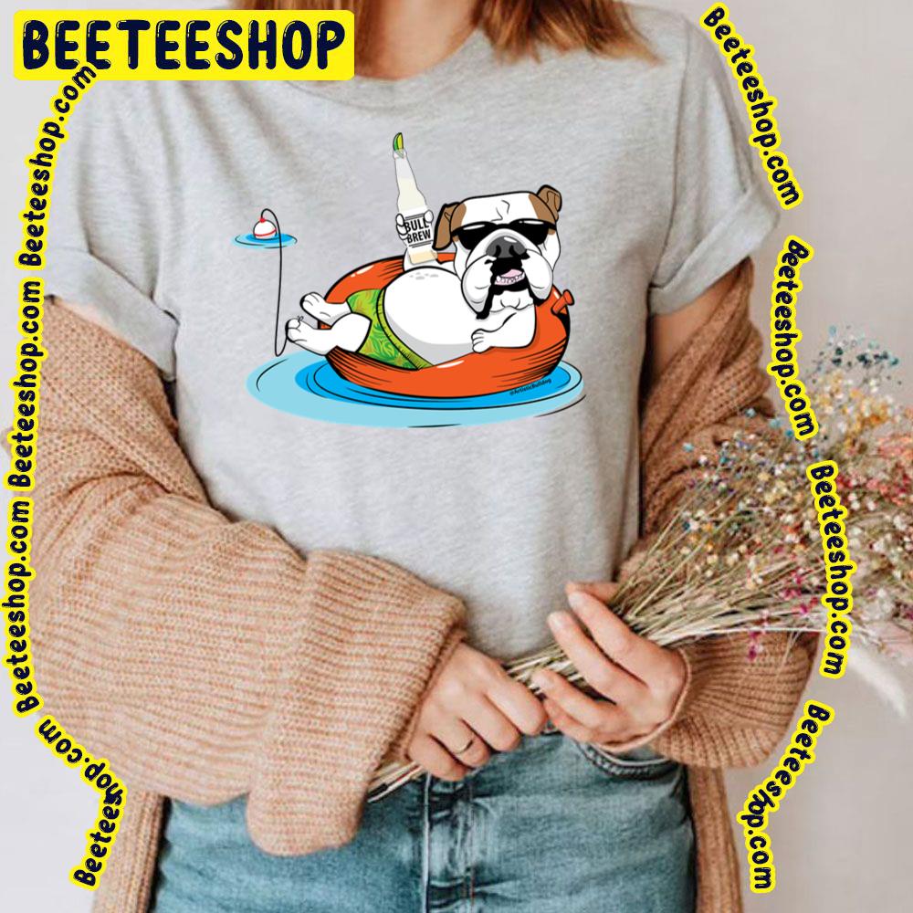 Bulldog In Innertube Trending Unisex T-Shirt Bulldog In Innertube Trending Unisex T-Shirt