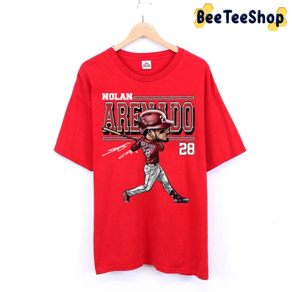 Cartoo 28 Nolan Arenado Baseball Trending Unisex T-Shirt Cartoo 28 Nolan Arenado Baseball Trending Unisex T-Shirt