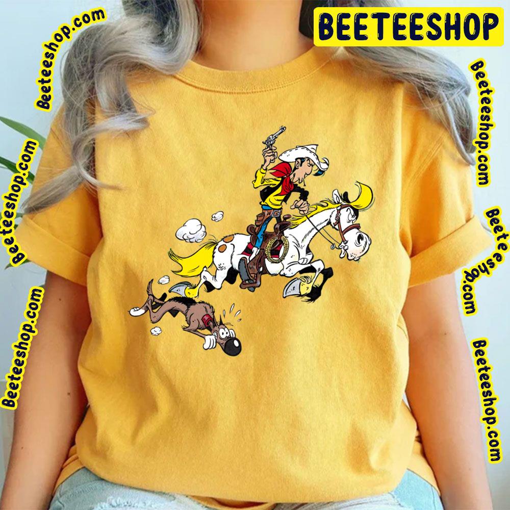 Cartoon Lucky Luke Trending Unisex T-Shirt Cartoon Lucky Luke Trending Unisex T-Shirt