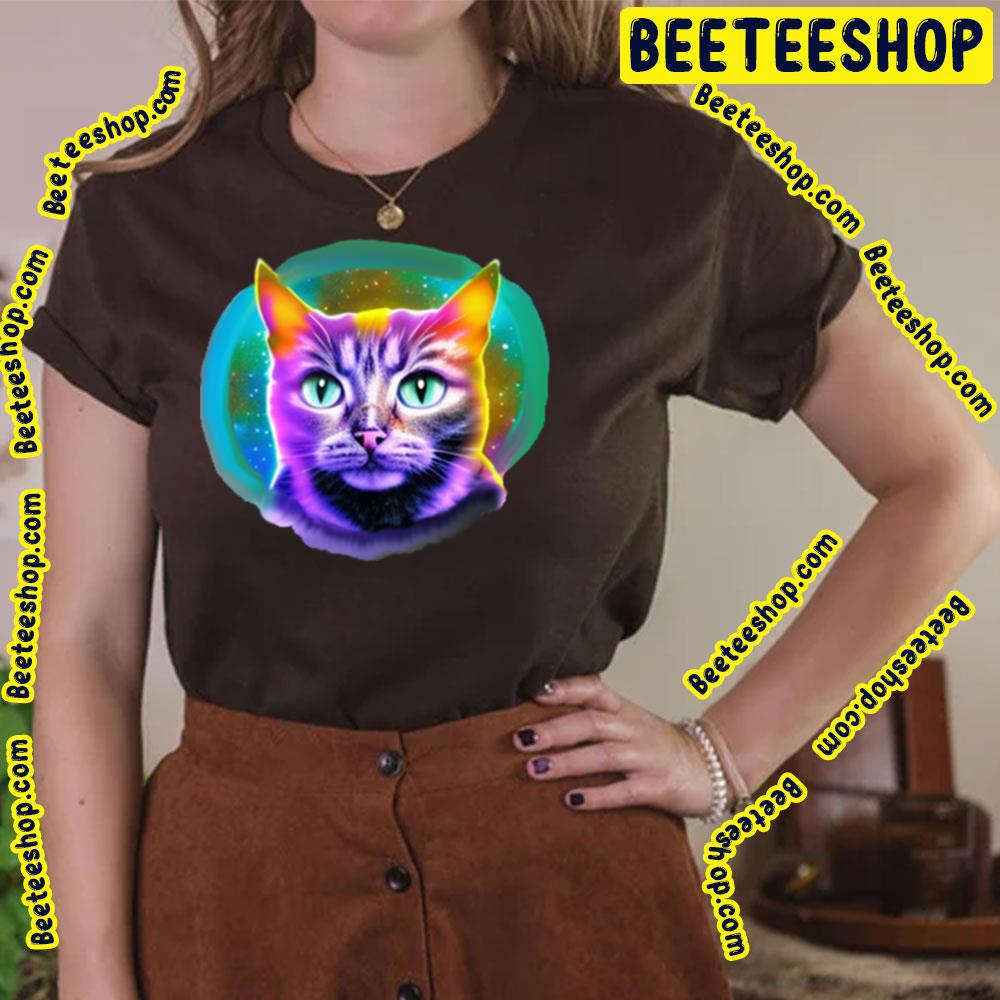 Cat Universe Galaxy Colorful Trending Unisex T-Shirt Cat Universe Galaxy Colorful Trending Unisex T-Shirt