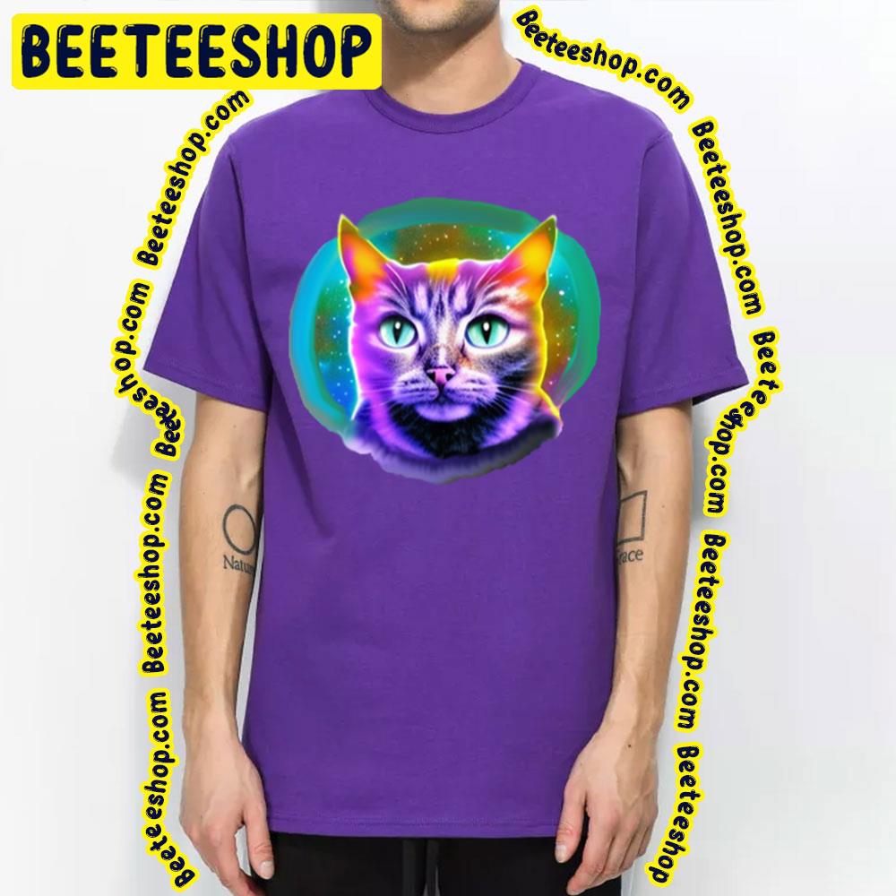 Cat Universe Galaxy Colorful Trending Unisex T-Shirt Cat Universe Galaxy Colorful Trending Unisex T-Shirt