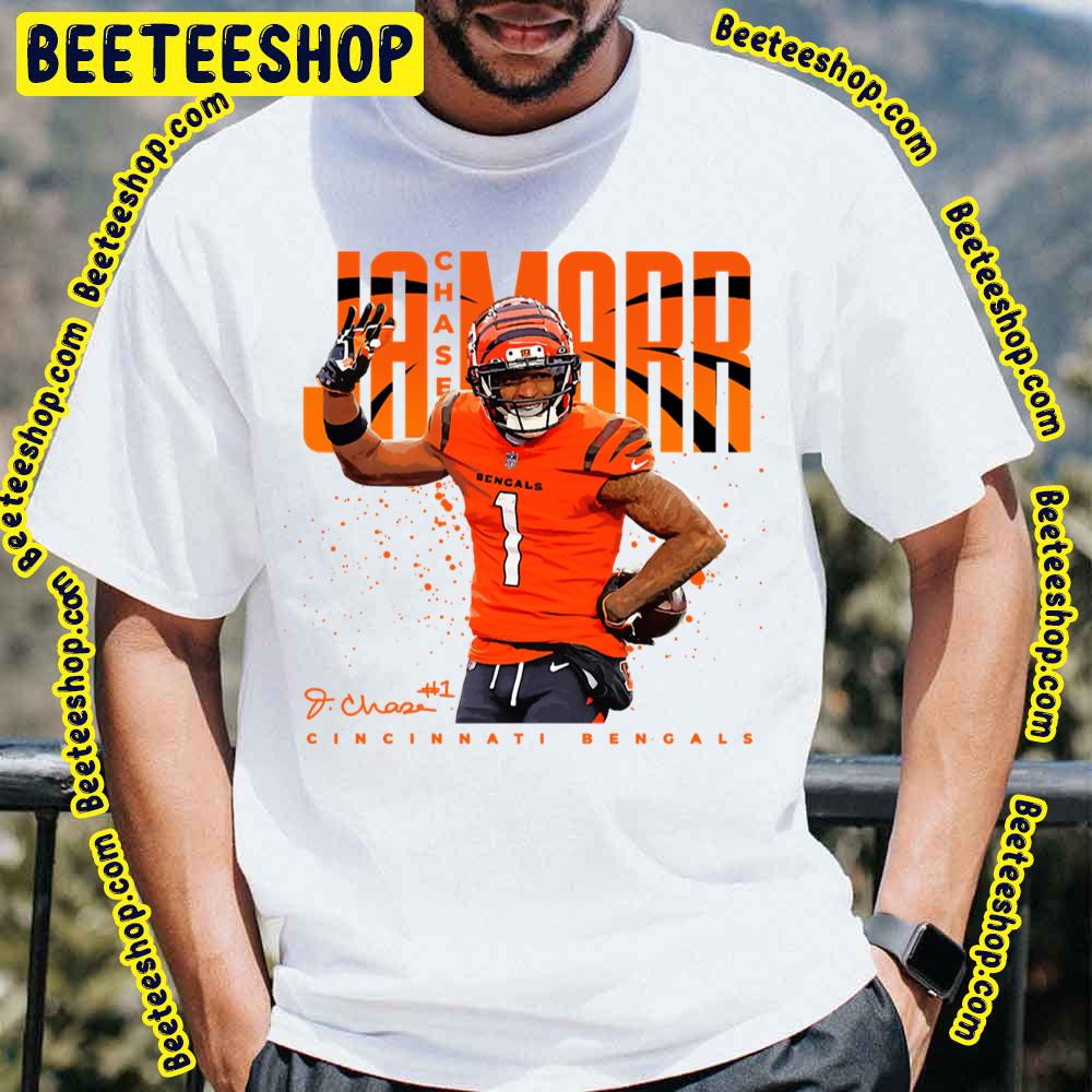 Cincinnati Bengals Ja'marr Chase Football Trending Unisex T-Shirt Cincinnati Bengals Ja'marr Chase Football Trending Unisex T-Shirt