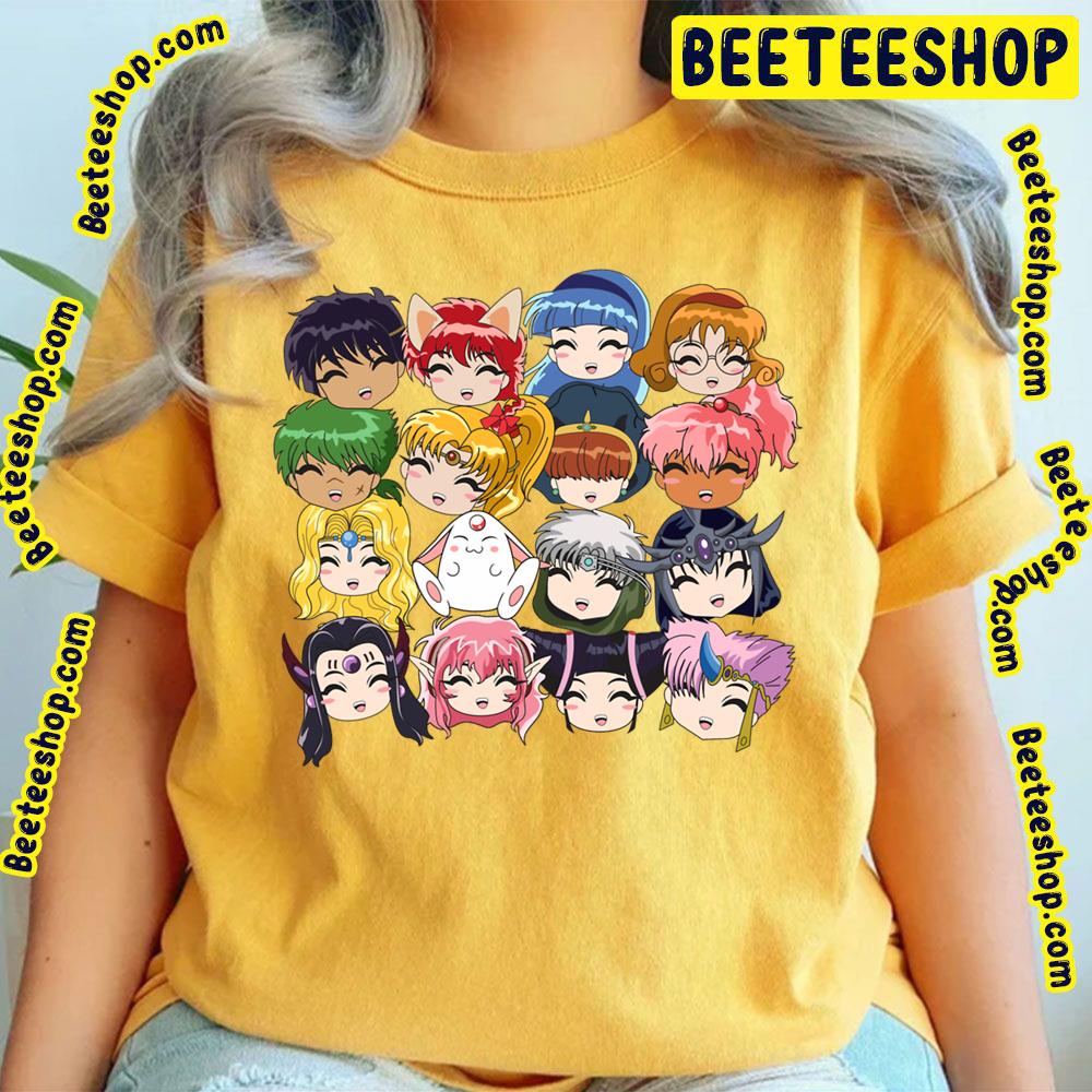 Cute Faces Magic Knight Rayearth Trending Unisex T-Shirt Cute Faces Magic Knight Rayearth Trending Unisex T-Shirt