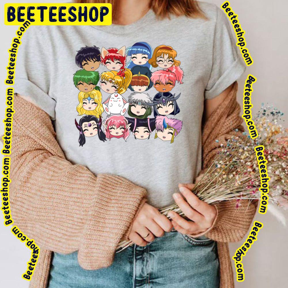 Cute Faces Magic Knight Rayearth Trending Unisex T-Shirt Cute Faces Magic Knight Rayearth Trending Unisex T-Shirt