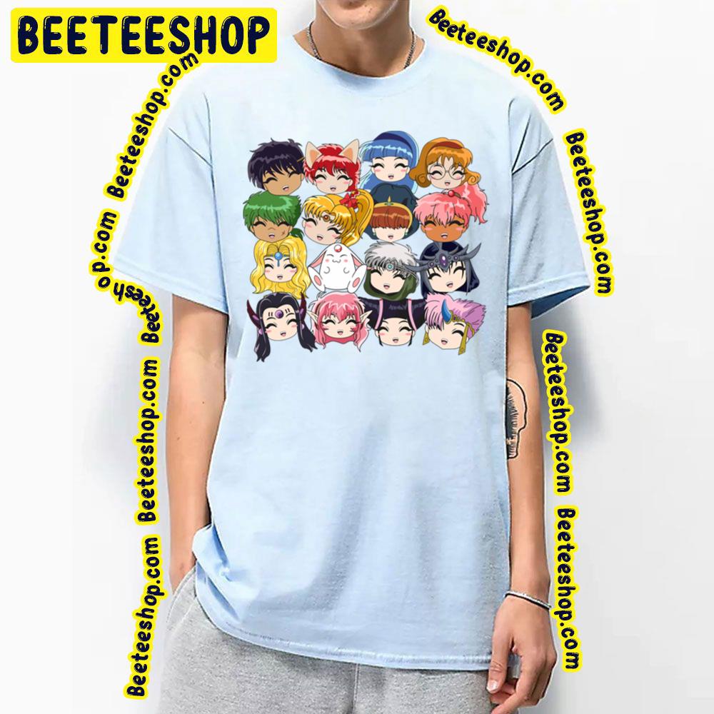 Cute Faces Magic Knight Rayearth Trending Unisex T-Shirt Cute Faces Magic Knight Rayearth Trending Unisex T-Shirt