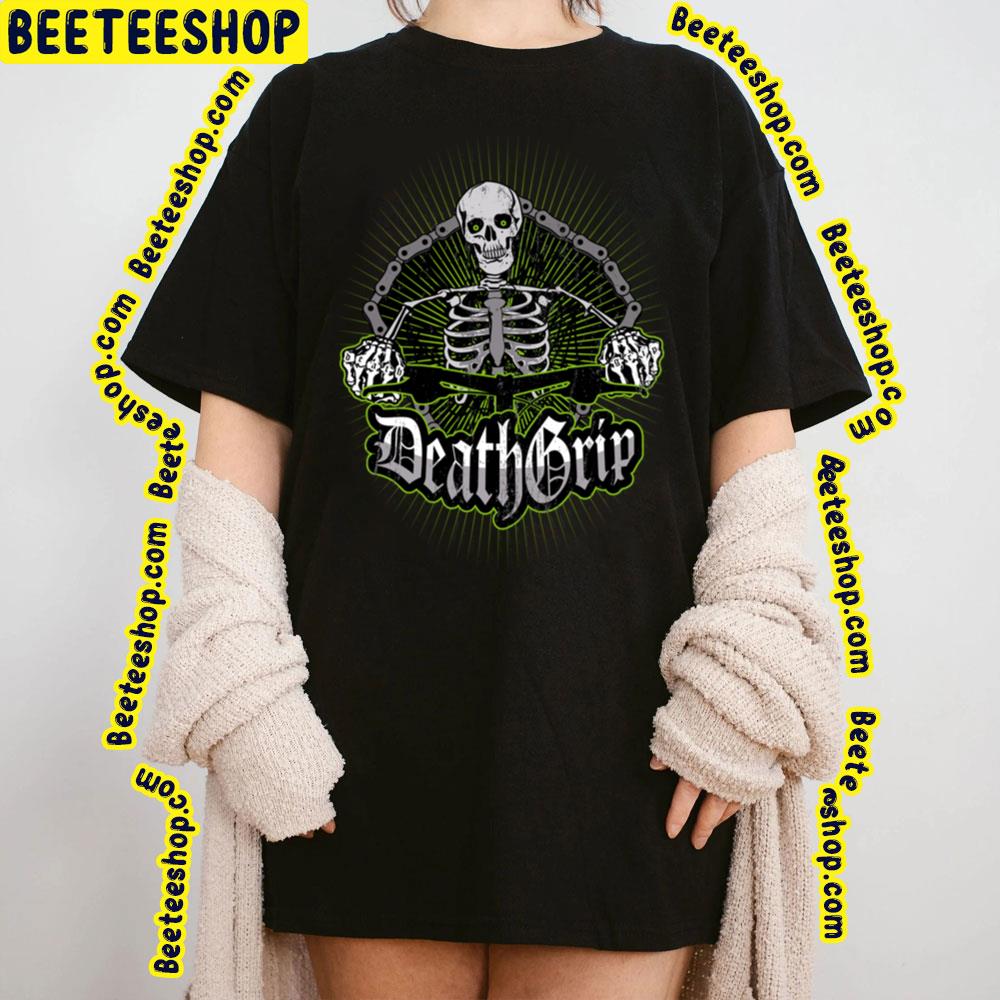 Death Grip Skeleton Racing Trending Unisex T-Shirt Death Grip Skeleton Racing Trending Unisex T-Shirt