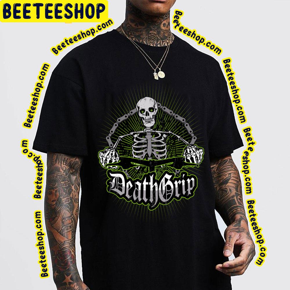 Death Grip Skeleton Racing Trending Unisex T-Shirt Death Grip Skeleton Racing Trending Unisex T-Shirt