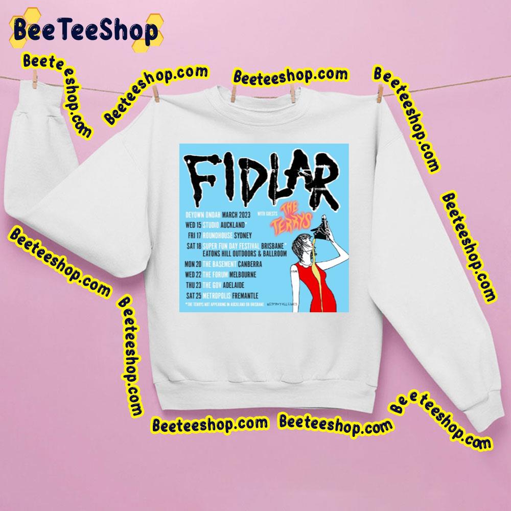 Deyown Ondah March 2023 Fidlar With The Terrys Trending Unisex Sweatshirt Deyown Ondah March 2023 Fidlar With The Terrys Trending Unisex Sweatshirt