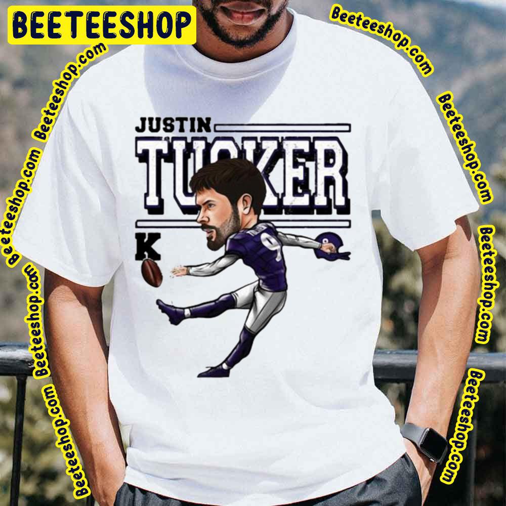 Funny Cartoon Justin Tucker Football Trending Unisex T-Shirt Funny Cartoon Justin Tucker Football Trending Unisex T-Shirt