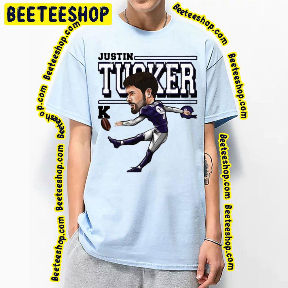 Funny Cartoon Justin Tucker Football Trending Unisex T-Shirt Funny Cartoon Justin Tucker Football Trending Unisex T-Shirt